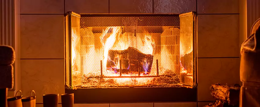 Mendota Hearth Landscape Fireplace Installation in Albertville, Alabama